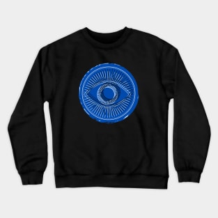 Evil Eye Symbol – Blue Crewneck Sweatshirt